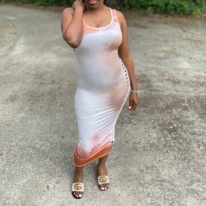 Peek-a-boo side Maxi Dress